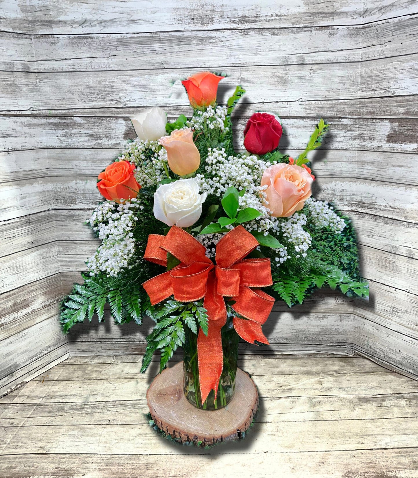 Dozen Rustic Rose Vase image 0