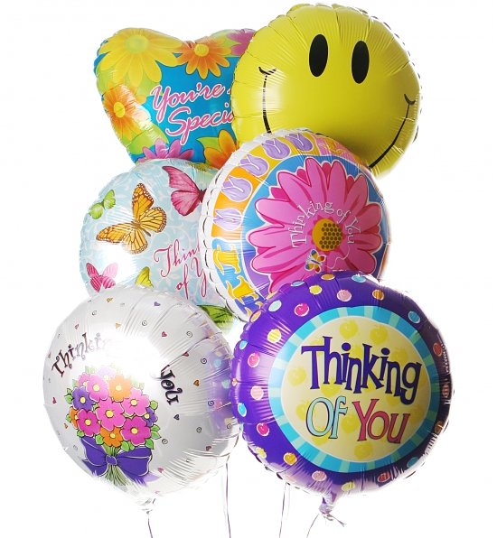 Send Six Thinking of You Balloon Bouquet image 0