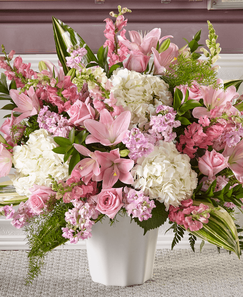 Simply Serene Floor Basket in Pink image 0