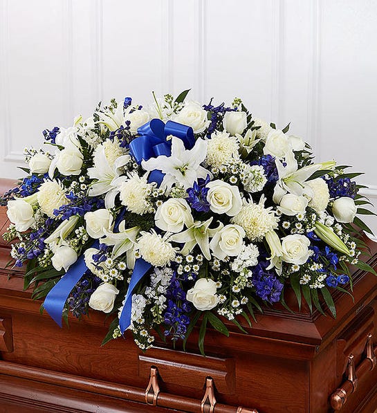 Beauty in Blue Casket Cover image 0