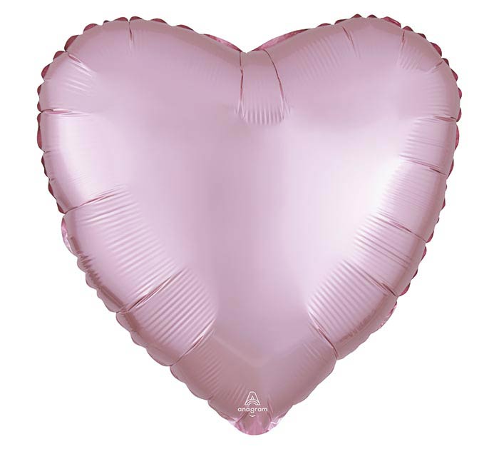 17" Solid Satin Pastel Pink Balloon