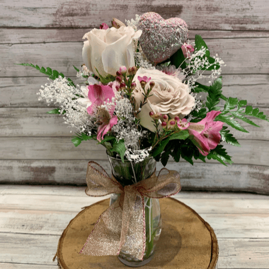 Rosegold Pearl Vase image 0