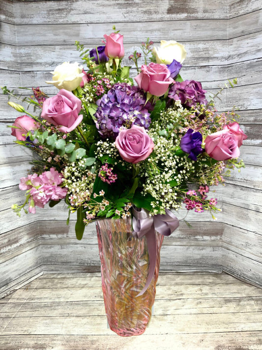 Luscious Lavender(Similar Vase to Vary)