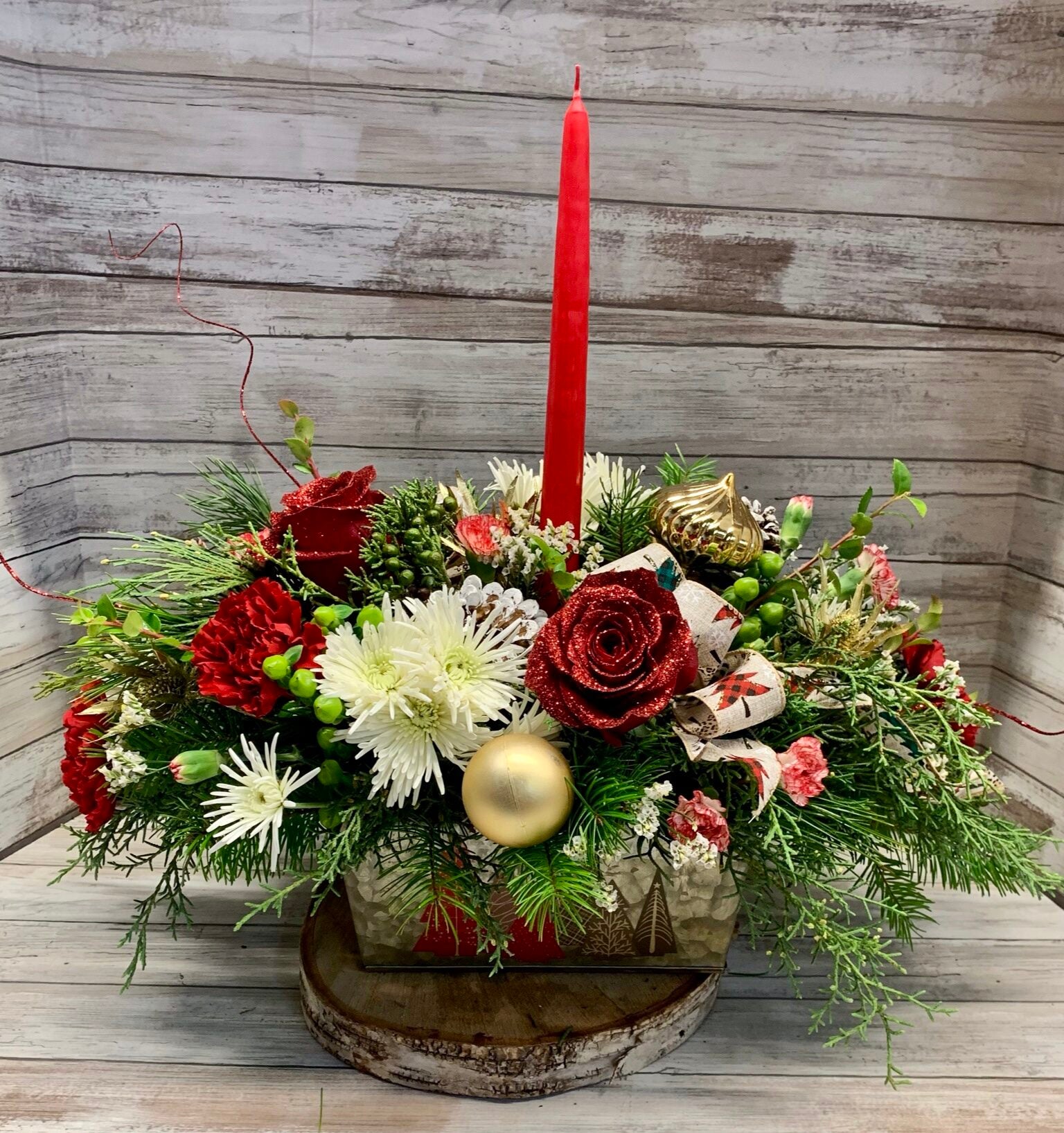 Glittering Winter Centerpiece