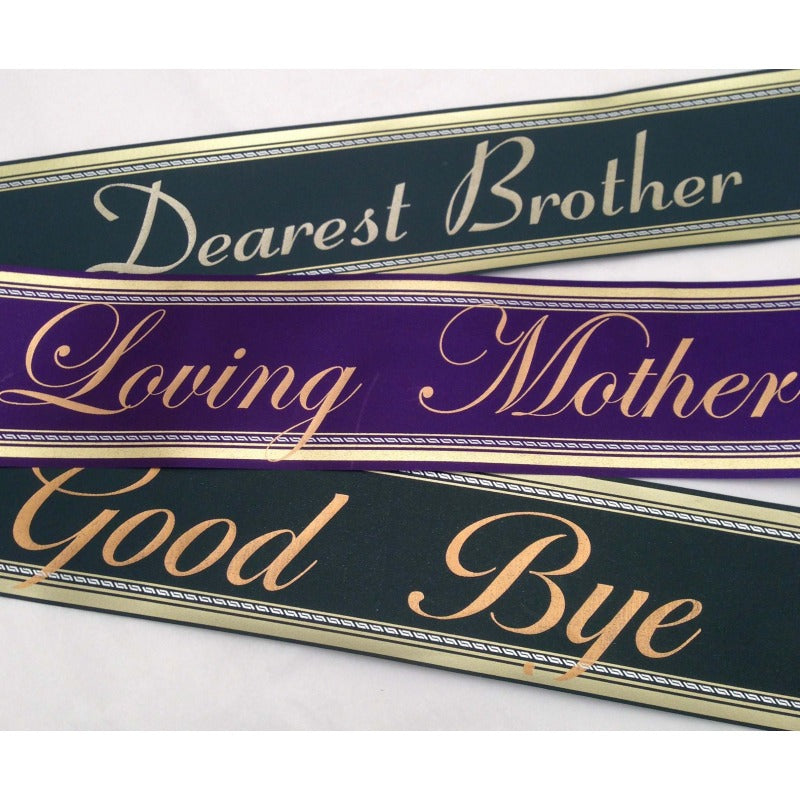 Funeral Ribbon Script (Specify in Special Instructions)